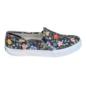 Keds x Ruffle Paper black floral classic basic low top 9.5 sneakers